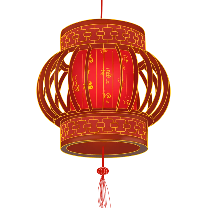 卡通手绘灯笼中秋节元宵节花灯新年海报元素PNG免扣PS素材