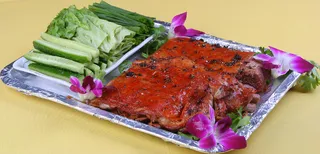 三生羊烤羊排56元每份