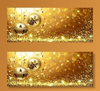 圣诞节圣诞树圣诞老人闪亮装饰电商促销折扣海报