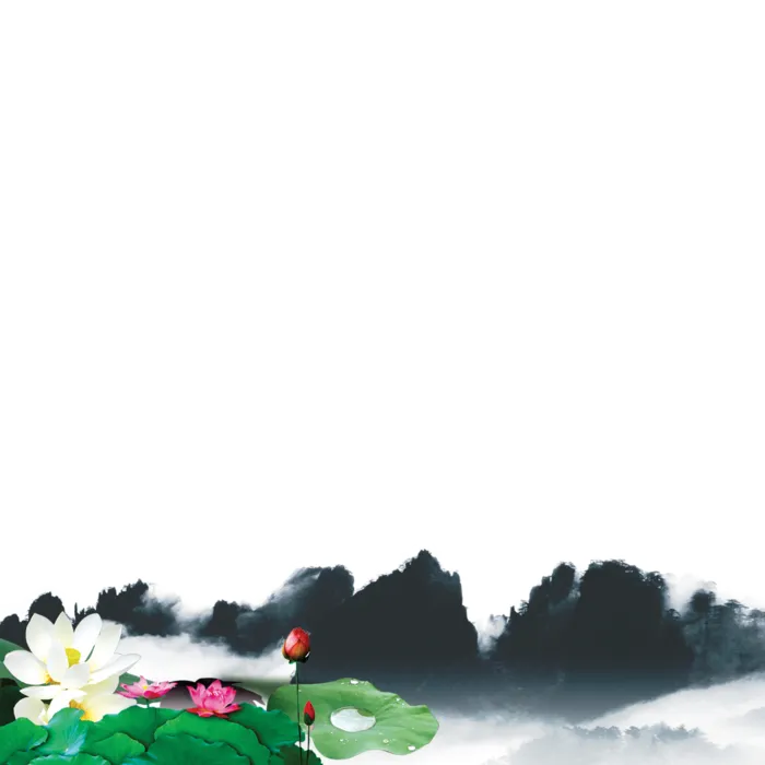 山水画素材中国风水墨画素材元素中国画