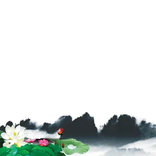 山水画素材中国风水墨画素材元素中国画