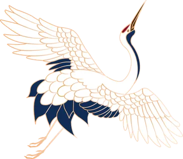 中国风古典中式国潮风手绘飞鹤图案仙鹤装饰素材PNG免抠插画元素