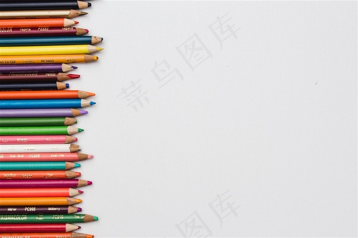 创意彩色铅笔教育学习开学