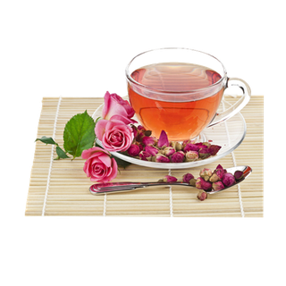 美容养颜玫瑰花茶艺品茶图