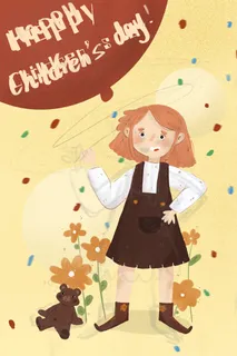 happy快乐卡通儿童PSD素材