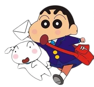 蜡笔小新小白写信