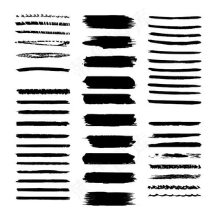 笔触 笔画 毛笔字