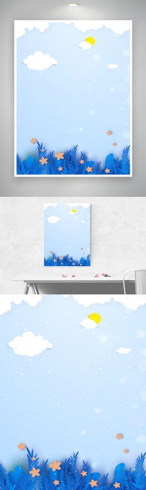 大气花朵图片背景模板