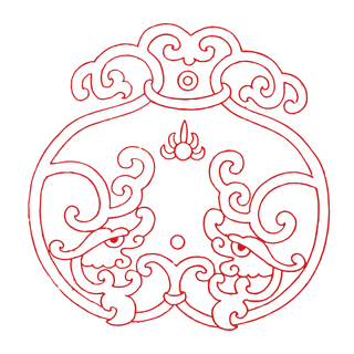 红色喜庆简约风传统吉祥纹样纹路纹理免扣PNG素材图片 (87)