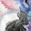 多彩水粉墨色水墨水彩晕染背景图片