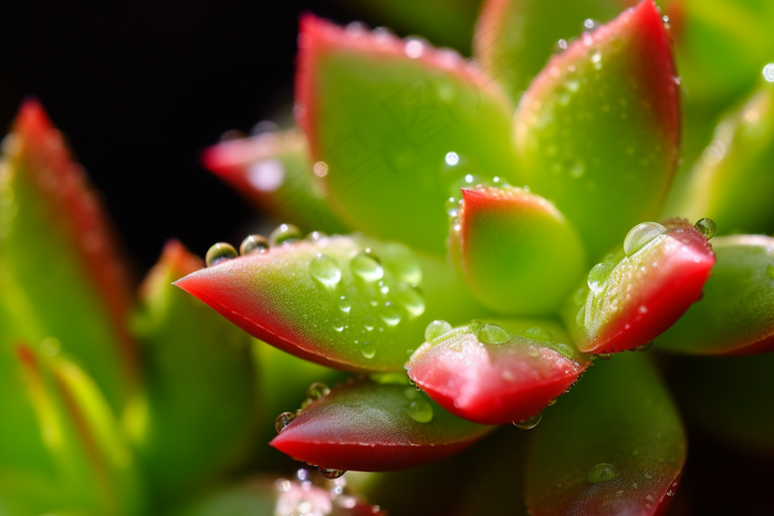 多肉植物盆栽摄影图(4032x2688)