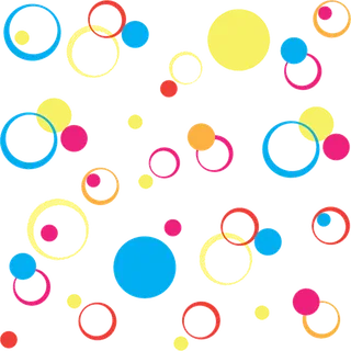 圆形卡通圆点蓝色素材素材