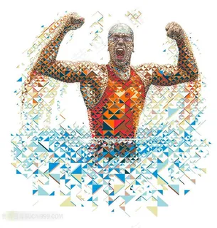 跳水运动员胜利瞬间艺术形象设计 跳水运动员胜利瞬间艺术形象设计