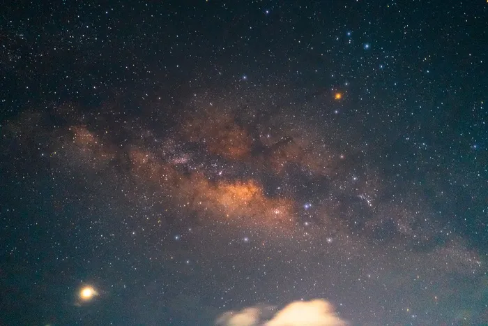 黑色星空摄影素材
