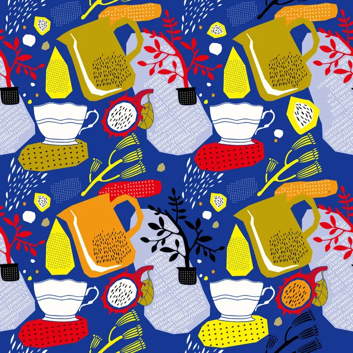 花卉唯美手绘花朵面料纹理手机壳布料面料印花服装矢量图案素材ai矢量模版下载