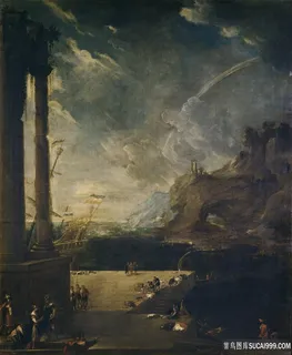 郊外美景油画风景画 郊外美景油画风景画