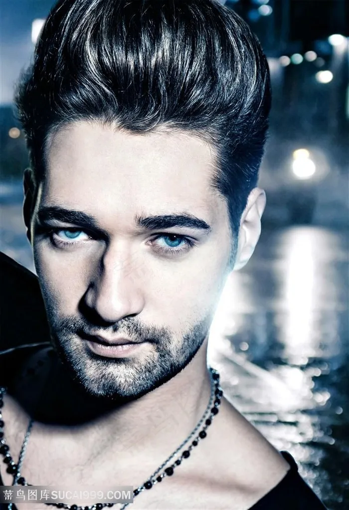 时尚穿西装的帅哥男士高清图片