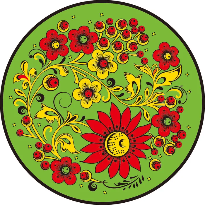 中式传统植物纹样ai矢量模版下载