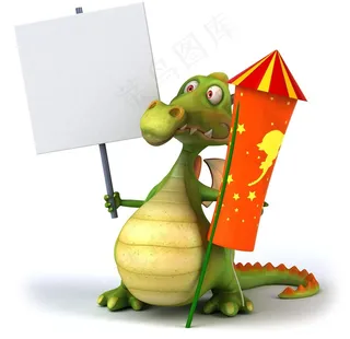 可爱的卡通恐龙动物形象精美素材图