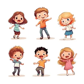 卡通人物儿童活泼可爱元素