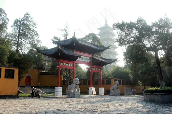 园林入口的山门