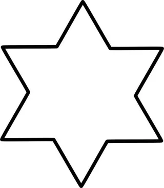 红大卫 PNG 犹太明星 PNG免抠