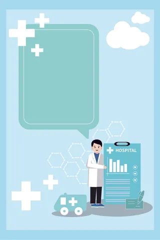 医疗矢量图 背景 绿色  话框