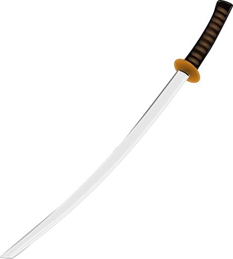 武士刀 PNG免抠(577x640)