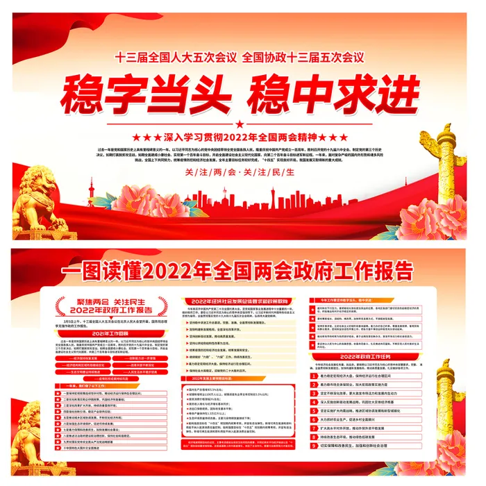 2022年全国两会01psd模版下载