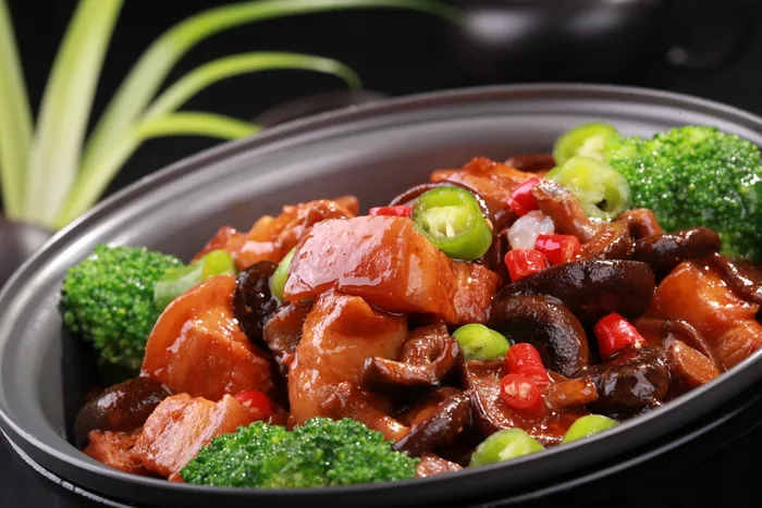 小花菇烧肉 (2)