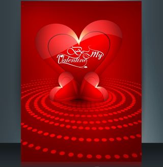 2.14情人节红心玫瑰背景