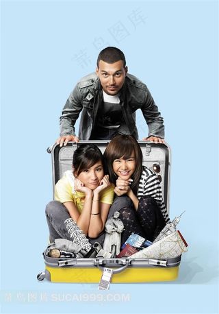 旅行箱里的可爱女孩电影海报