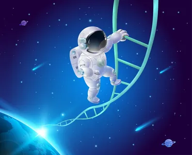 宇航员攀登太空创意图片 宇航员攀登太空创意图片