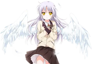 白色天使素材卡通简笔