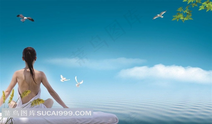 休闲SPA按摩美女