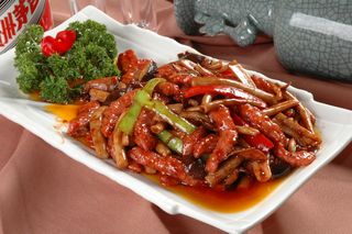 0911XC-237茶树菇炒牛柳