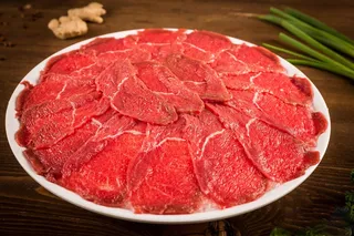 火锅菜品配菜牛肉丝肥牛卷牛肉卷涮牛肉