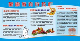 健康教育宣传栏慢性胃炎