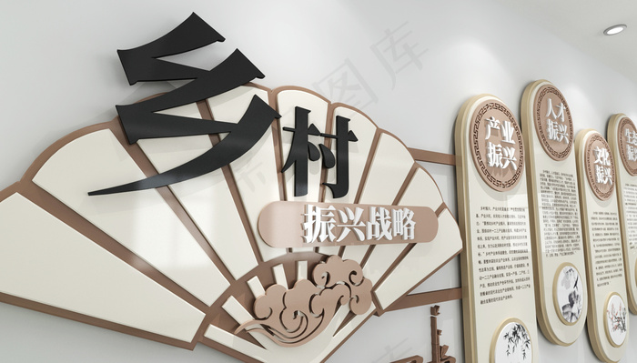 振兴战略文化墙ai矢量模版下载