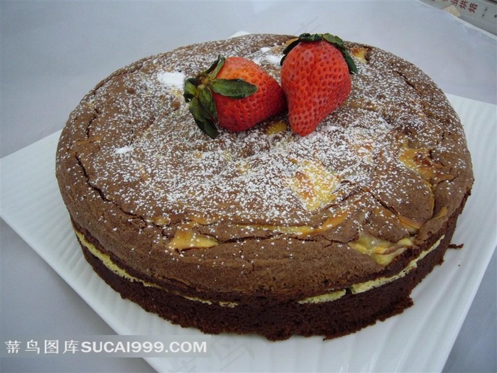 重油蛋糕布朗尼蛋糕素材大图