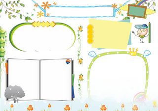 中小学手抄报彩色书本