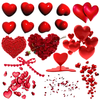 爱心素材情人节