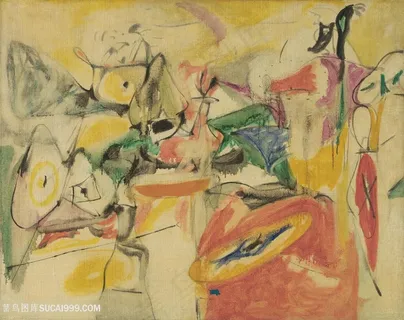 水彩抽象艺术画装饰画