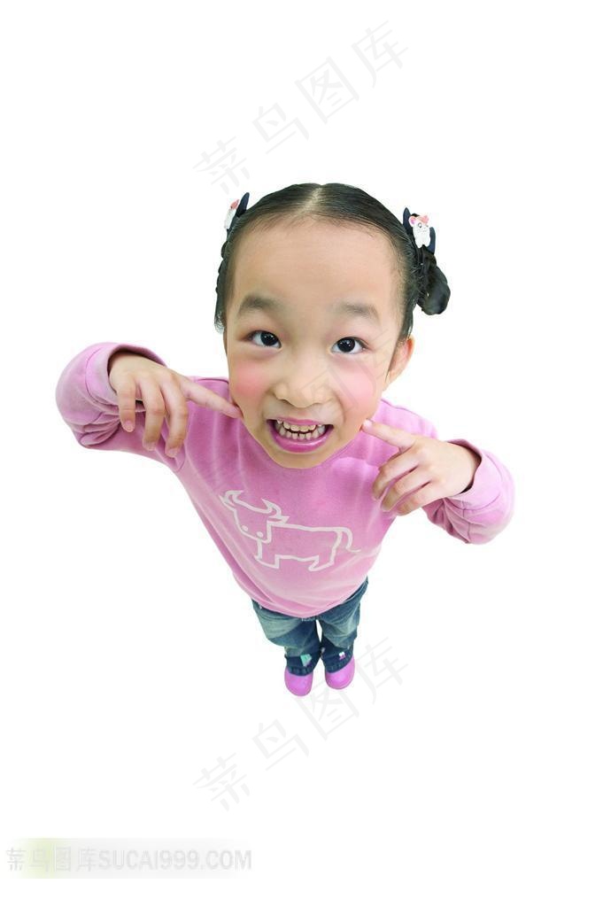 搞怪的女孩素材