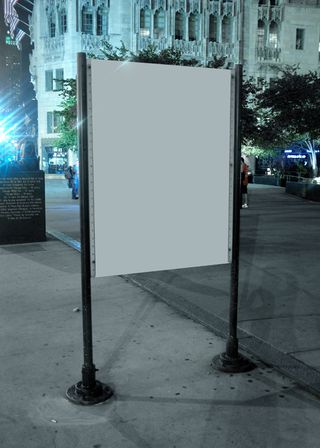 灯箱样机 广告牌 户外广告 旗帜 路牌 (3)