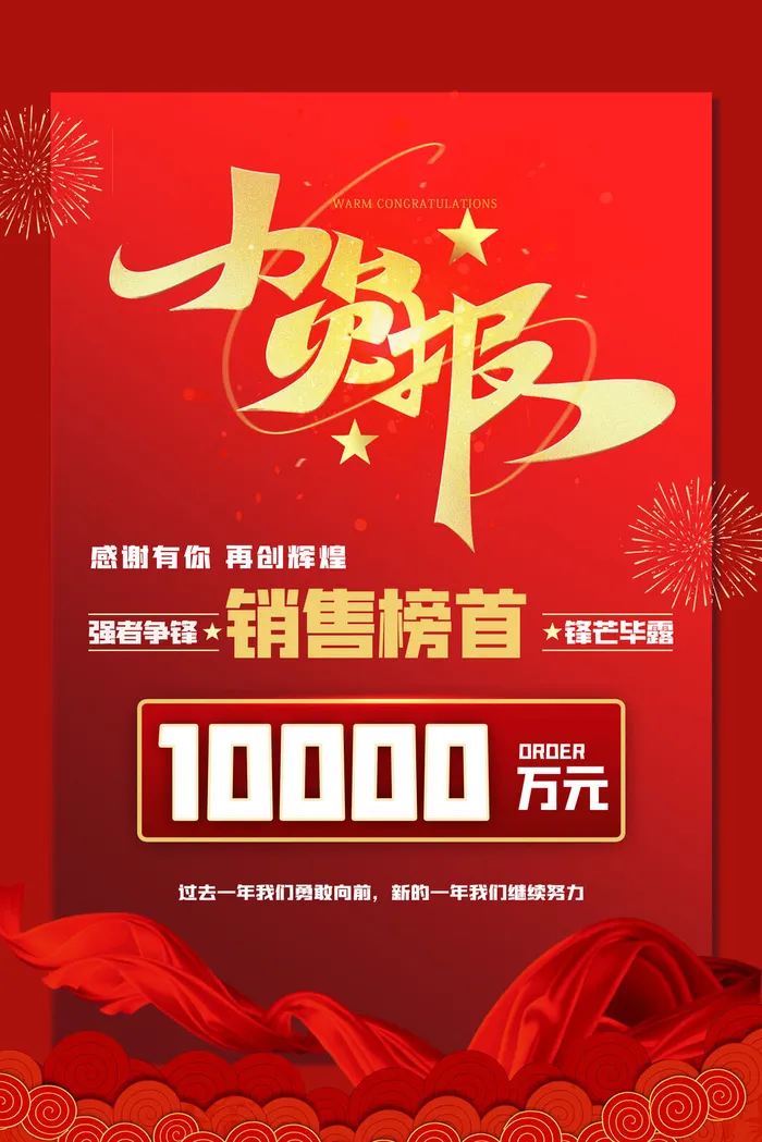 2022企业公司销售业绩年终大捷军令喜报PSD设计素材模板psd模版下载