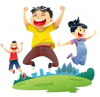 欢呼小朋友