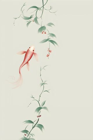 国风鱼插画
