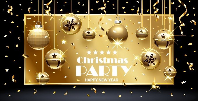 圣诞节圣诞树圣诞老人闪亮装饰电商促销折扣海报