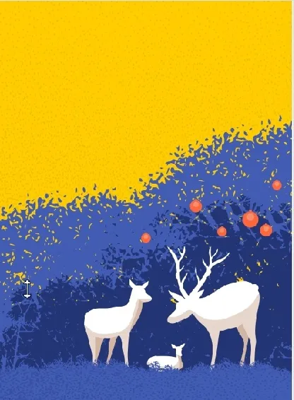 圣诞节冬天风景背景